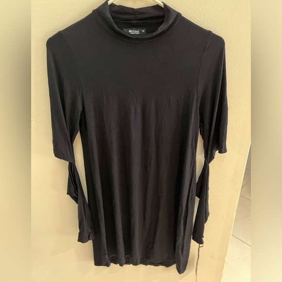 Michael Lauren Radford Open Shoulder Dress in Black NWT X Small - Picture 8 of 8